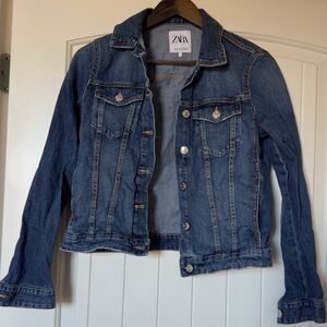 Zara Women's Classic Blue Jean denim Jacket